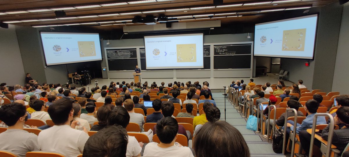 MIT seminar room and event setting during Demis Hassabis’s April 2022 visit.