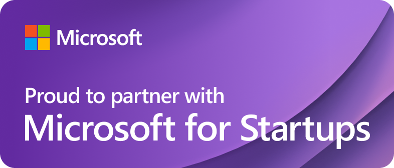 Microsoft for Startups logo.
