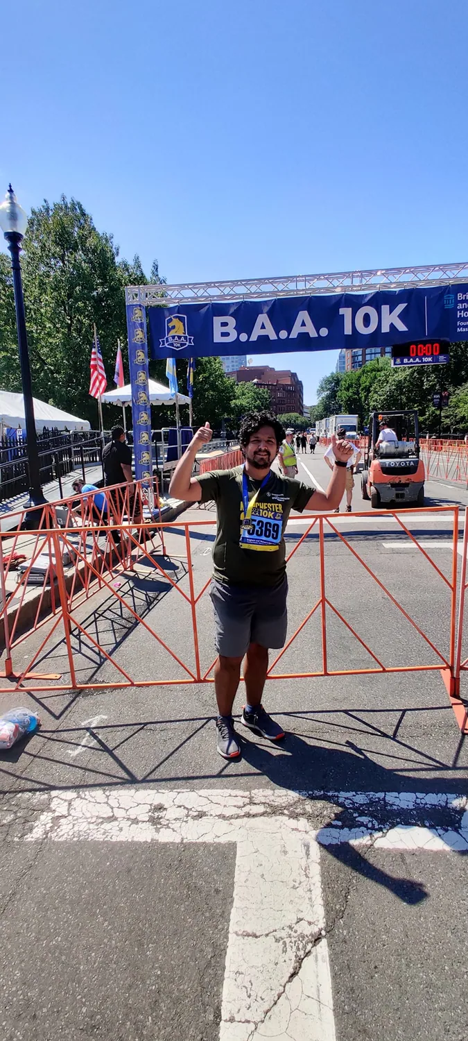 At the Boston 10K in 2022.