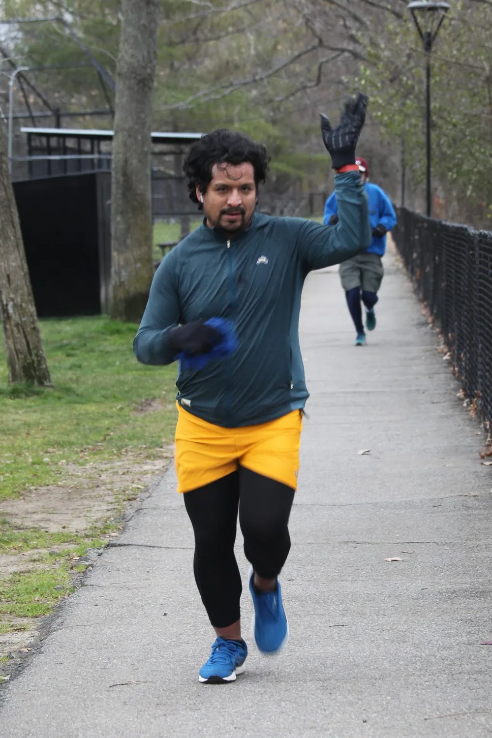 Running at Danehy parkrun in 2022.