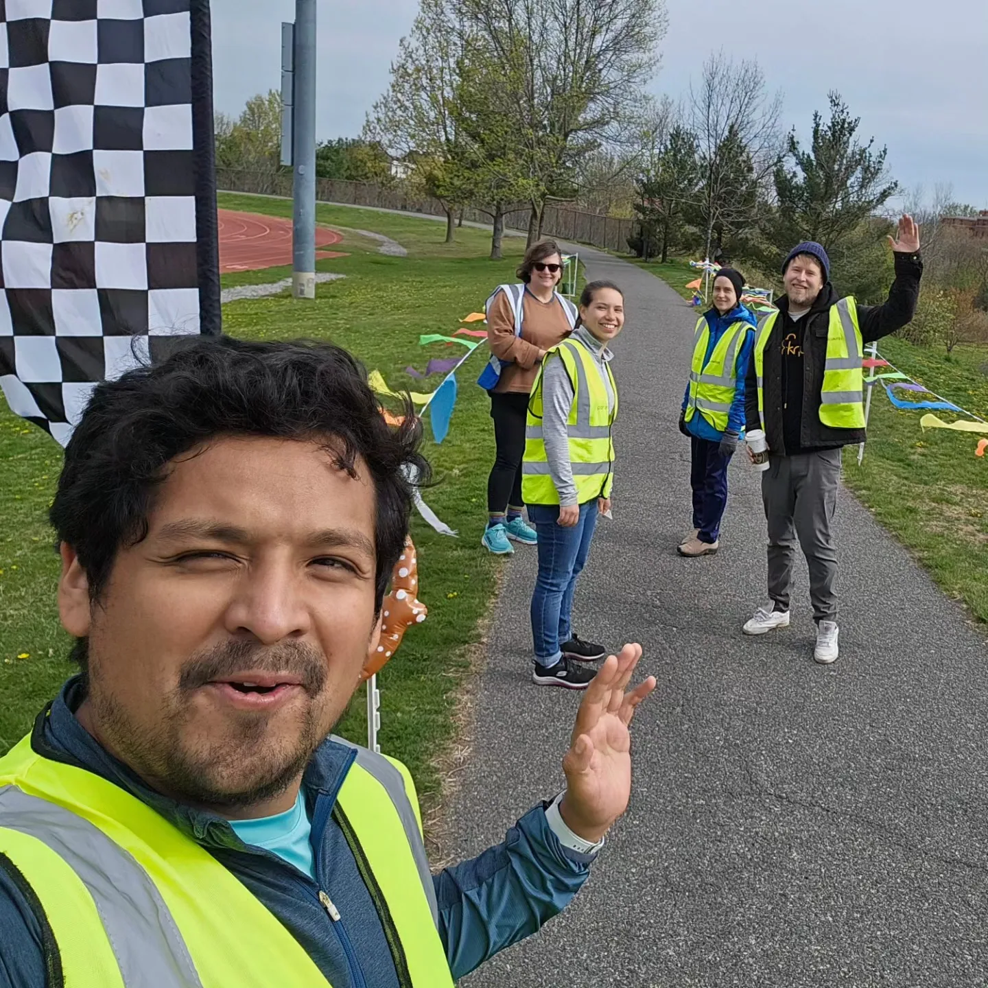 A parkrun volunteering morning in 2023.